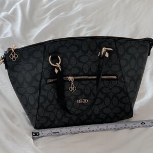 Elegant Black Designer Tote Bag